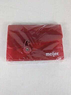 Meijer Vtg Coupon Organizer Holder Expandable Sectioned Plastic 90s 00s NEW